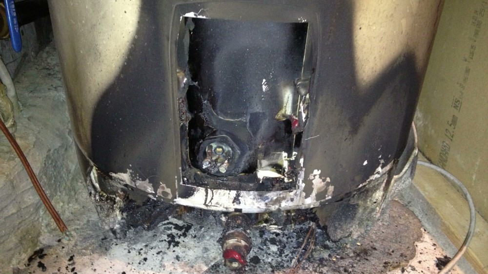 Brann i varmtvannsbereder