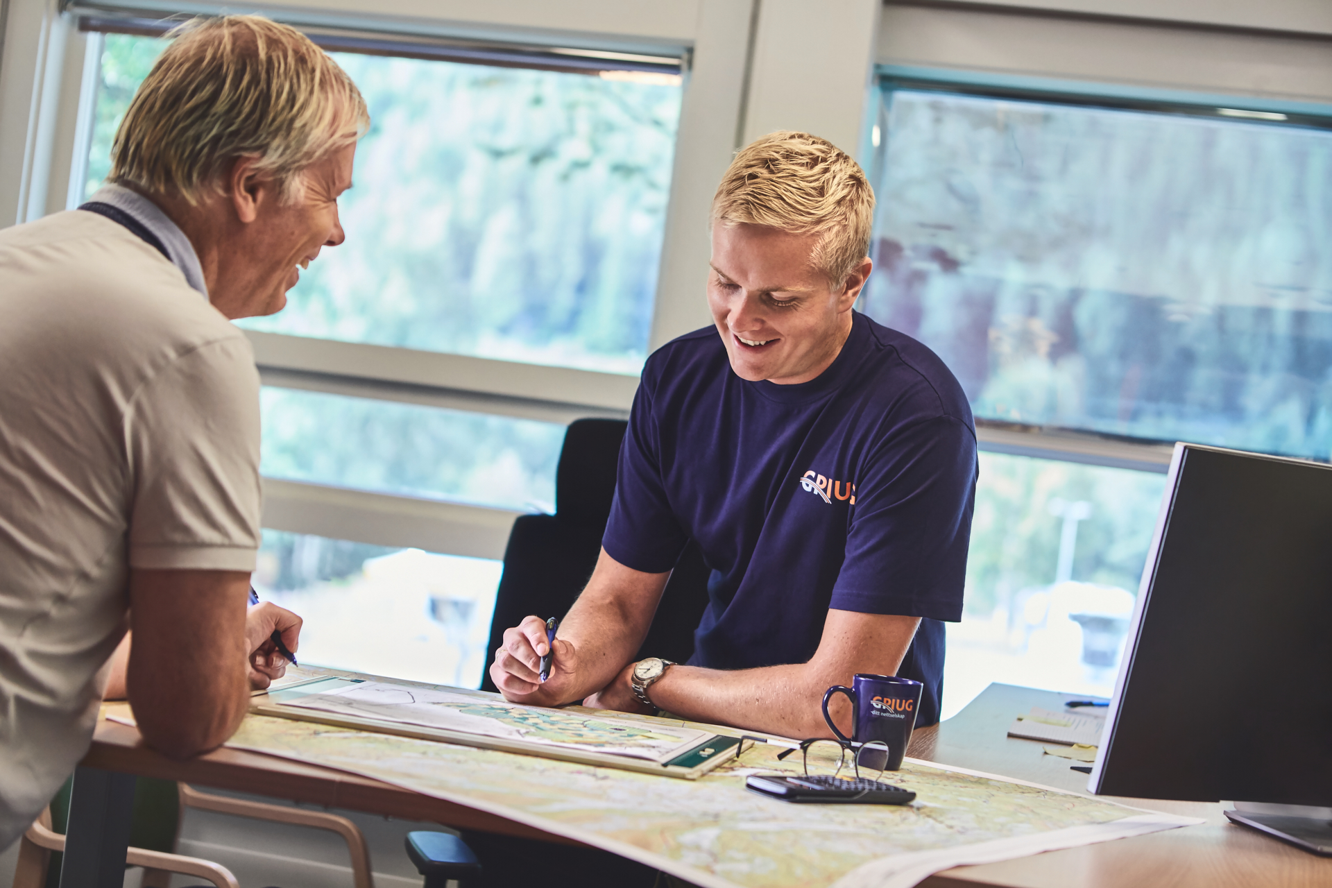 Ingeniører som planlegger