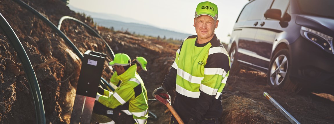 Grøft på Breiset